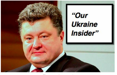 Poroshenko, according to the US State Department (In case anyone needed reminding!): "Our Ukraine Insider"