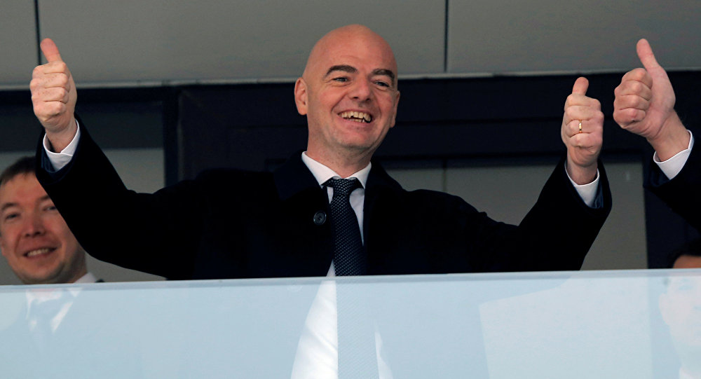 FIFA President Calls on People of World to Visit Russia During FIFA World Cup