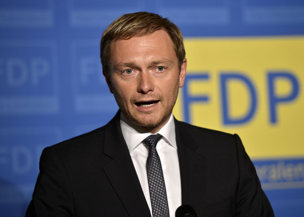 Christian Lindner of the Free Democratic party FDP Christian Lindner of the Free Democratic party FDP