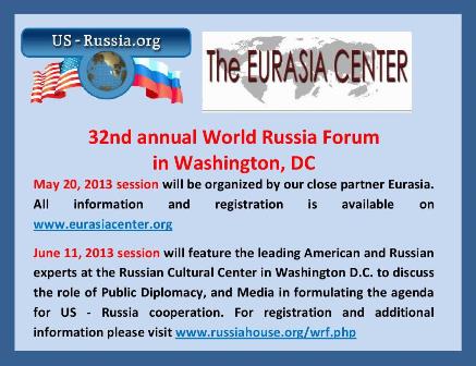 WORLD RUSSIA FORUM 2013