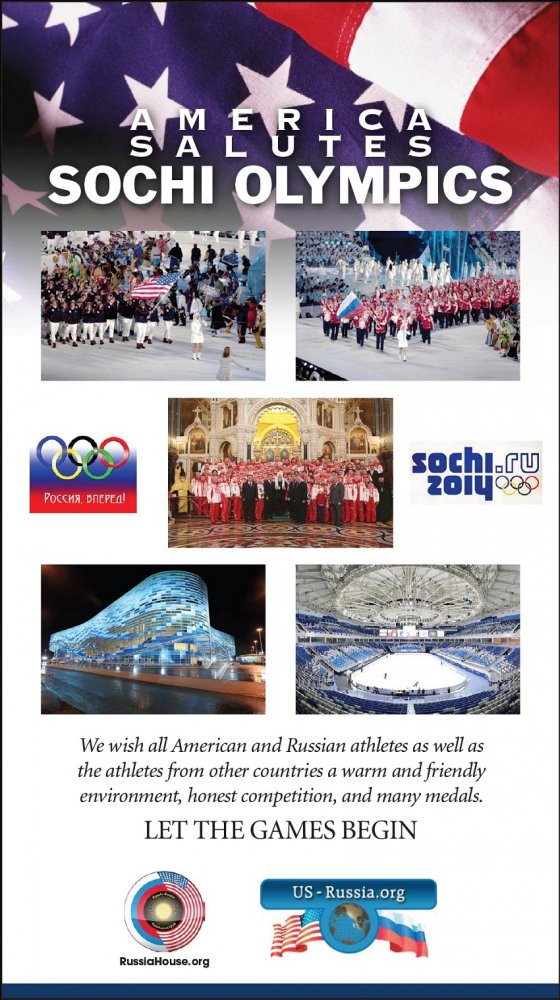 AMERICA SALUTES SOCHI OLYMPICS